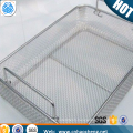 Fabric cover 304 stainless steel wire food basket with lid